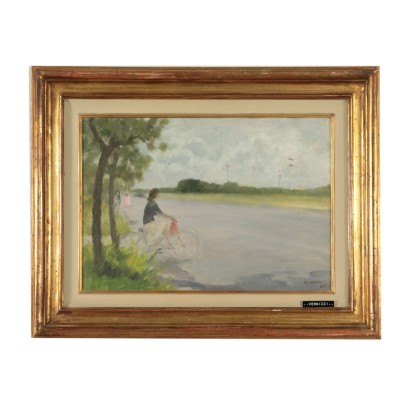 Paisaje con la figura de Renato Vernizzi
