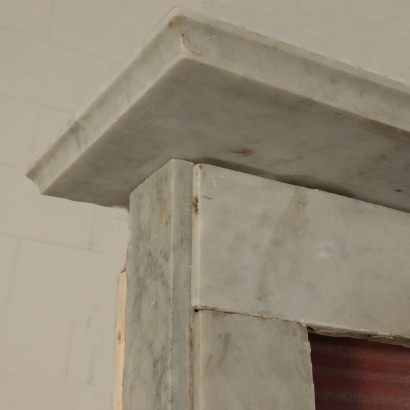 Neoclassical Marble Fireplace Structure Italy 18th Century