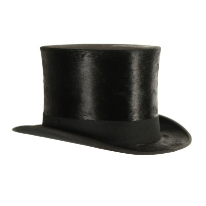 Cappello a Cilindro Vintage Con Cappelliera