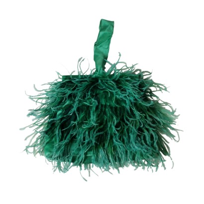 Borsa Vintage Con Piume