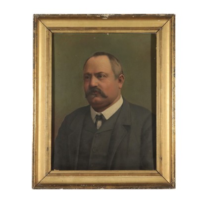 Portrait of a Man Painting Late 19th Century