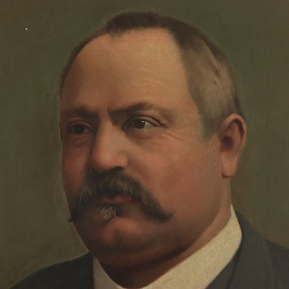 Portrait of a Man Painting Late 19th Century