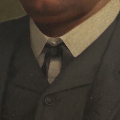 Portrait of a Man Painting Late 19th Century