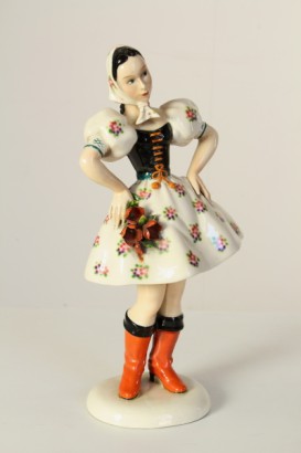 ceramica, preciosa, contadinella, anni 30/40