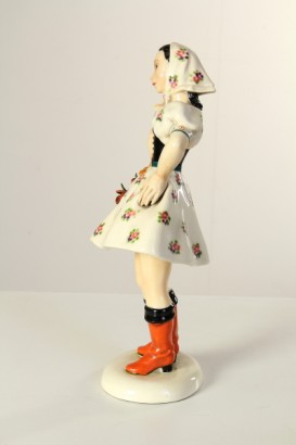 ceramica, preciosa, contadinella, anni 30/40