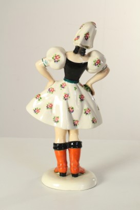 ceramica, preciosa, contadinella, anni 30/40