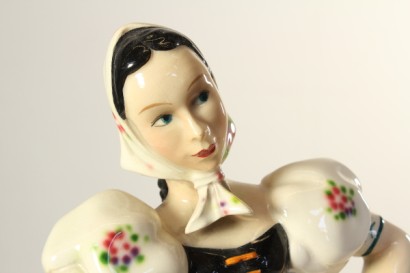 ceramica, preciosa, contadinella, anni 30/40