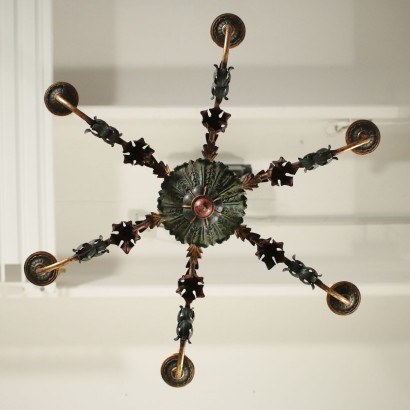 antike, Kronleuchter, antike Kronleuchter, antike Kronleuchter, antike italienische Kronleuchter, antike Kronleuchter, neoklassischer Kronleuchter, Kronleuchter aus dem 19. Jahrhundert