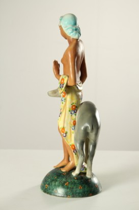 ceramica, preciosa, ceramica preciosa, 40s / 50s, mujer y cervatillo