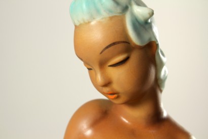ceramica, preciosa, ceramica preciosa, 40s / 50s, mujer y cervatillo