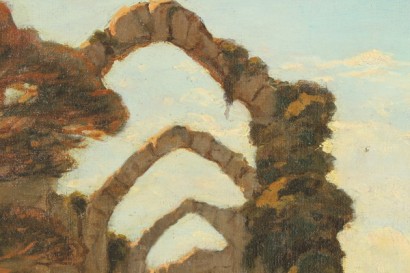 arte ottocentesca, Achille Vertunni (1826-1897), Achille Vertunni, paesaggi, paesaggi di vertunni, olio su tela