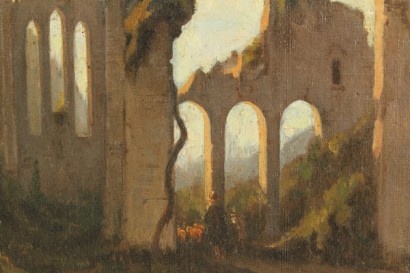 arte ottocentesca, Achille Vertunni (1826-1897), Achille Vertunni, paesaggi, paesaggi di vertunni, olio su tela