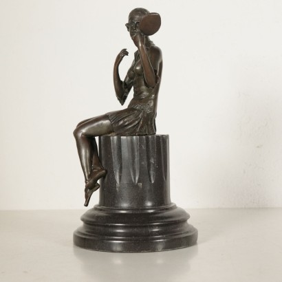Sculpture Bronze Marbre '900