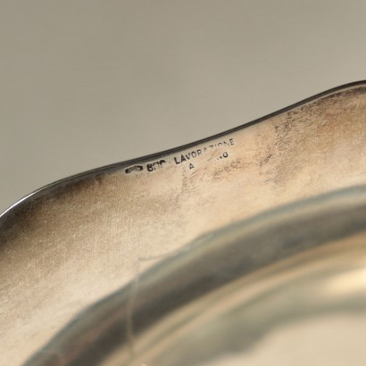 Centre de Table Argent Marque d'Argent Gr.1736 Italie Moitié'900