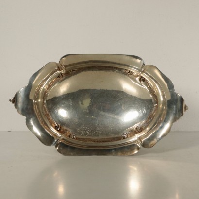 Centre de Table Argent Marque d'Argent Gr.1736 Italie Moitié'900
