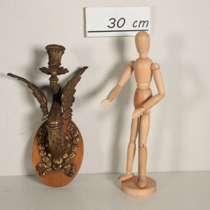 Suite de trois Appliques Bronze doré Italie Fin '800- Début '900