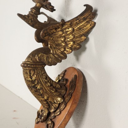 Suite de trois Appliques Bronze doré Italie Fin '800- Début '900