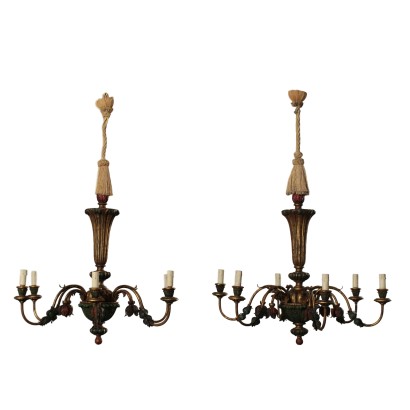 Paar Verzierten Kronleuchtern