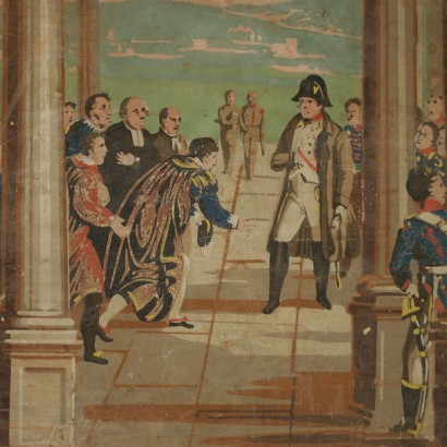 Tribute to Napoleon Oil Painting 19th Century