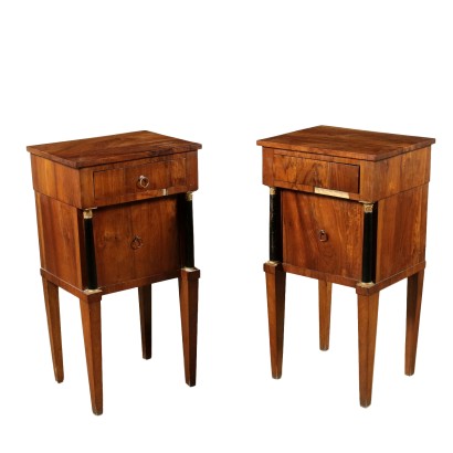 Paire de tables de Chevet en Empire