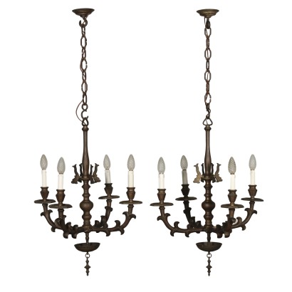 Paar Kronleuchter der Niederländischen