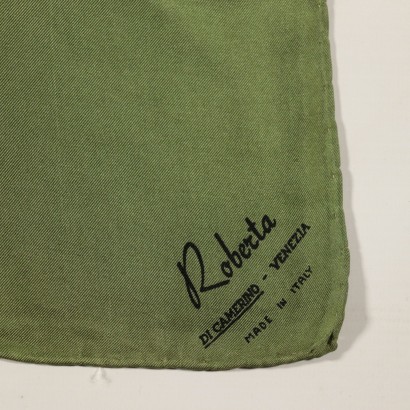 Halstuch Vintage Roberta di Camerino Blau Grün und Blau