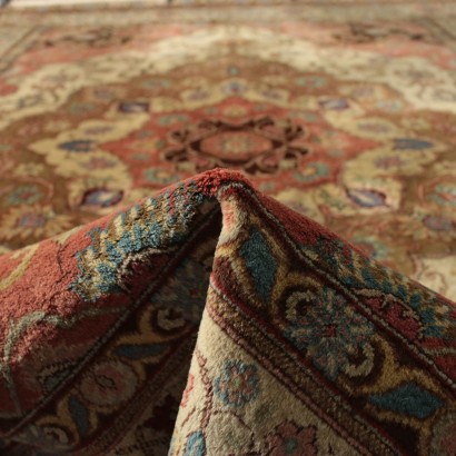 Tapis Tabriz Cotone Laine Fabrication manuelle Iran Années 80
