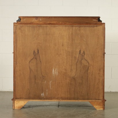 Commode Scriban Style lombard Placage Noyer Italie '900