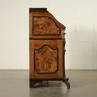 Commode Scriban Style lombard Placage Noyer Italie '900