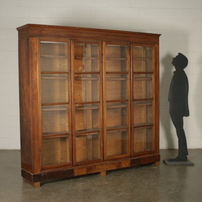 Bibliothèque à quatre Portes Noyer Italie Début '800
