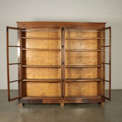 Bibliothèque à quatre Portes Noyer Italie Début '800