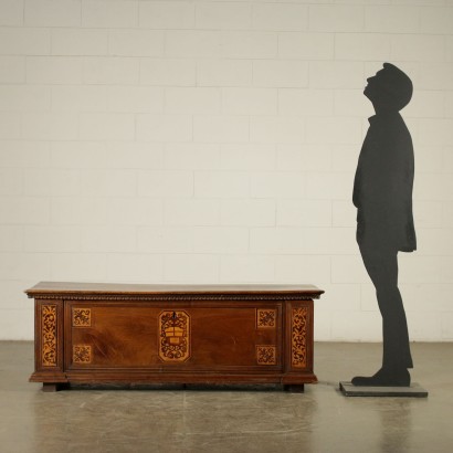 Cassapanca intarsiata