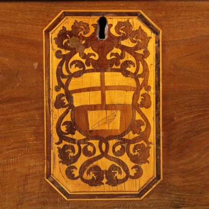 Cassapanca intarsiata