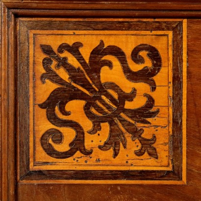 Cassapanca intarsiata