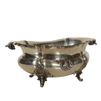 Centre de Table Argent Marque d'Argent Gr.1736 Italie Moitié'900