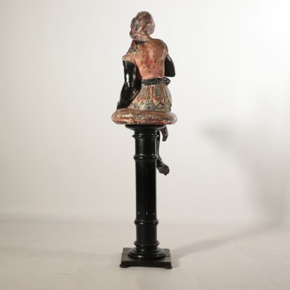 Moretto in legno con colonna