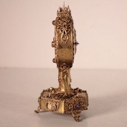 antigüedades, reloj, reloj antigüedades, reloj antiguo, reloj antiguo italiano, reloj antiguo, reloj neoclásico, reloj del siglo XIX, reloj de péndulo, reloj de pared, reloj de mesa de plata