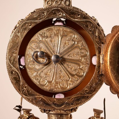 antigüedades, reloj, reloj antigüedades, reloj antiguo, reloj antiguo italiano, reloj antiguo, reloj neoclásico, reloj del siglo XIX, reloj de péndulo, reloj de pared, reloj de mesa de plata