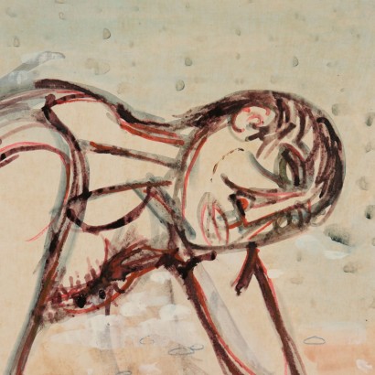 Acquarello di Giuseppe Migneco