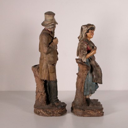 Pareja de campesinos Giuseppe Vaccaro y James Bongiovanni