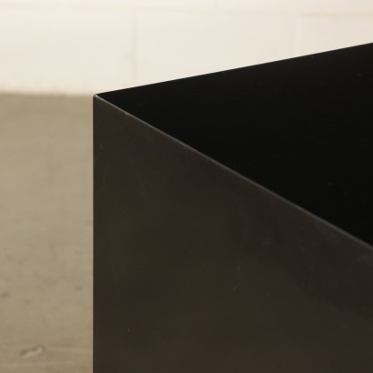 Buffet Willy Rizzo Bois laqué Aluminium chromé Métal Années 70