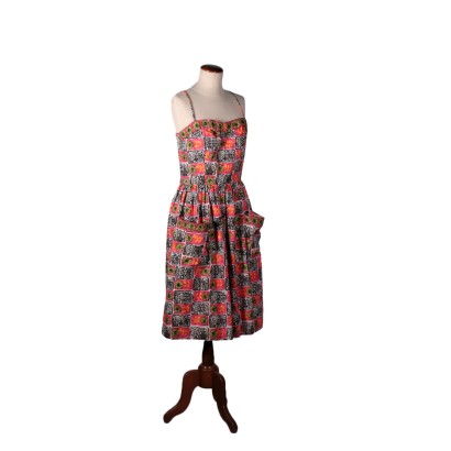 Abito Vintage Cotone Fantasia Floreale