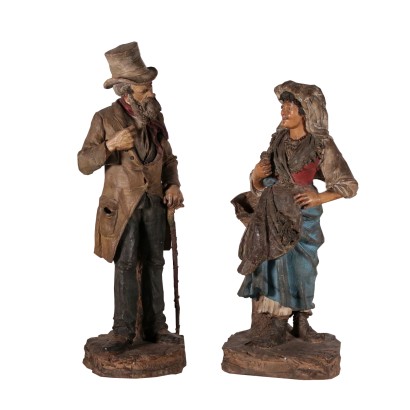 Pareja de campesinos Giuseppe Vaccaro y James Bongiovanni
