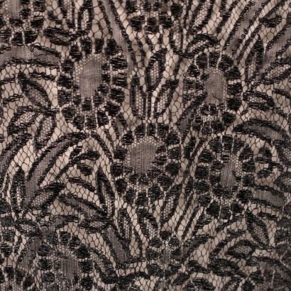 Robe Vintage Dentelle Noire Années 30