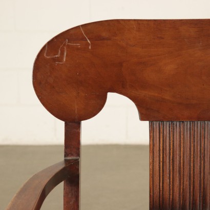 Fauteuil Empire Noyer Corde Coussin Fabriqué en italie Premier '800