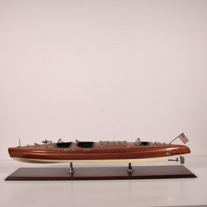 Bateau Construit à la Main Bois Métal '900