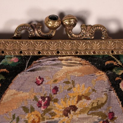 vintage, borsa vintage, vintage milano, vintage online, borsa vintage milano, moda vintage, borsetta vintage, vintage anni 50, vintage anni 60, vintage anni '20, vintage anni 30, tessuto gobelins,Borsetta Vintage Primi 900 Ricamata