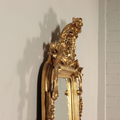 Haute Miroir Bois doré France Dernier quart '800