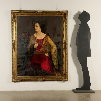 Annibale Scaroni,Gran retrato de una dama,Annibale Scaroni,Annibale Scaroni,Annibale Scaroni