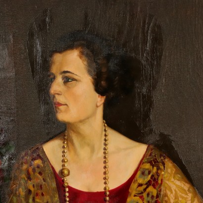 Annibale Scaroni,Gran retrato de una dama,Annibale Scaroni,Annibale Scaroni,Annibale Scaroni